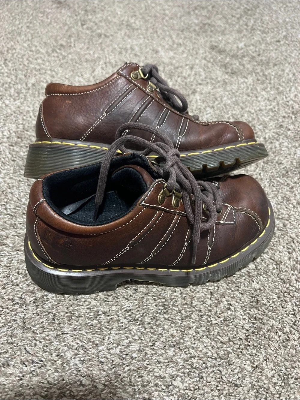Y2K Dr Martens 9764 Brown Leather Chucky Oxfords - Picture 5 of 6